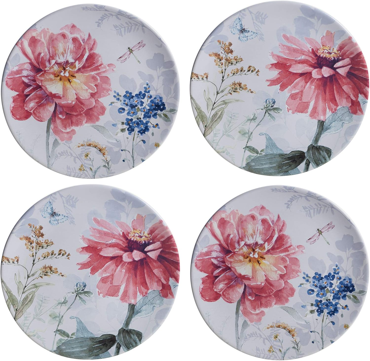 Certified International Spring Bouquet 16 Piece Dinnerware Set, Service for 4, Multicolored