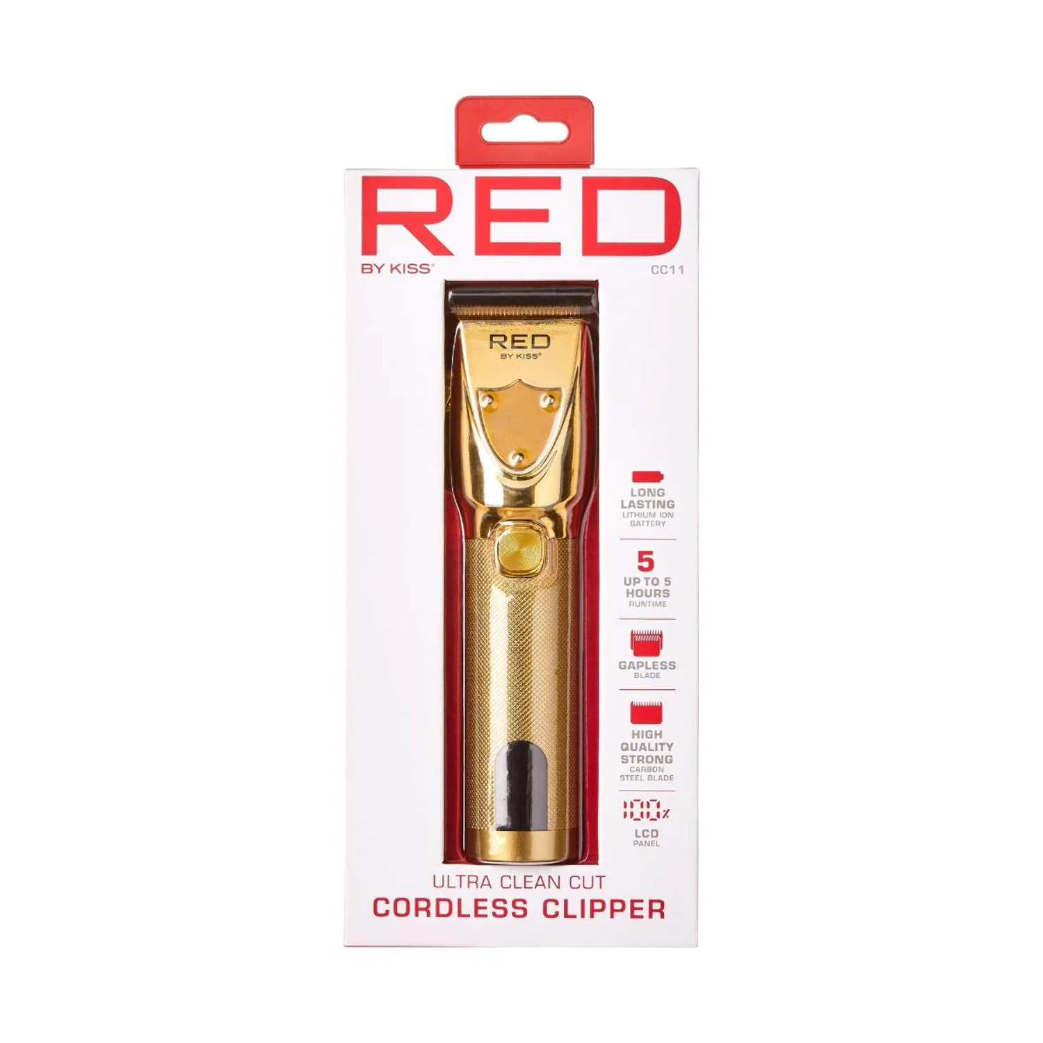 KISS - RED ULTRA CLEANCUT CORDLESS CLIPPER