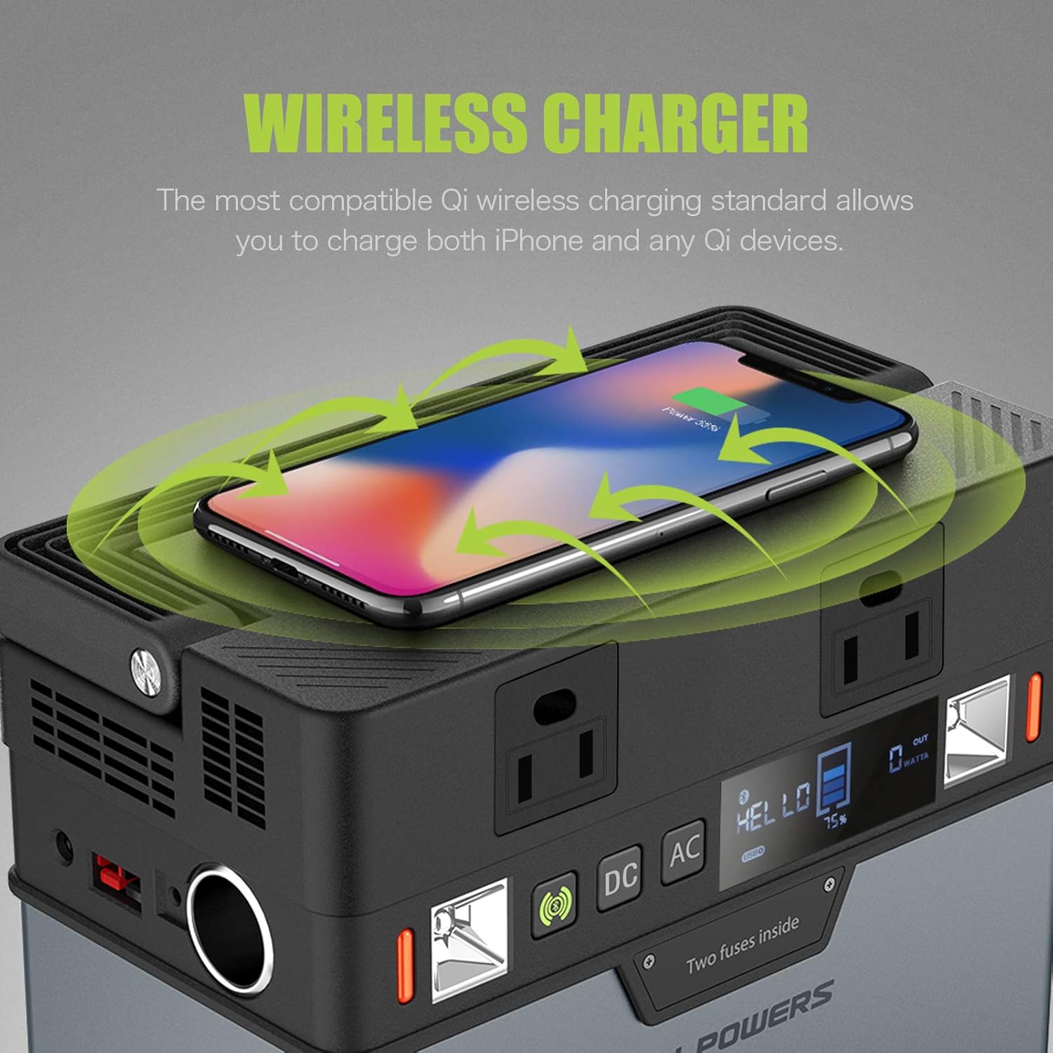 ALLPOWERS Mini Portable Power Station 300W, 288Wh/110V/78000mAh Backup Battery Power Supply with Portable Solar Panel 100W, Foldable Solar Panel Charger for Home Use Camping Emergency