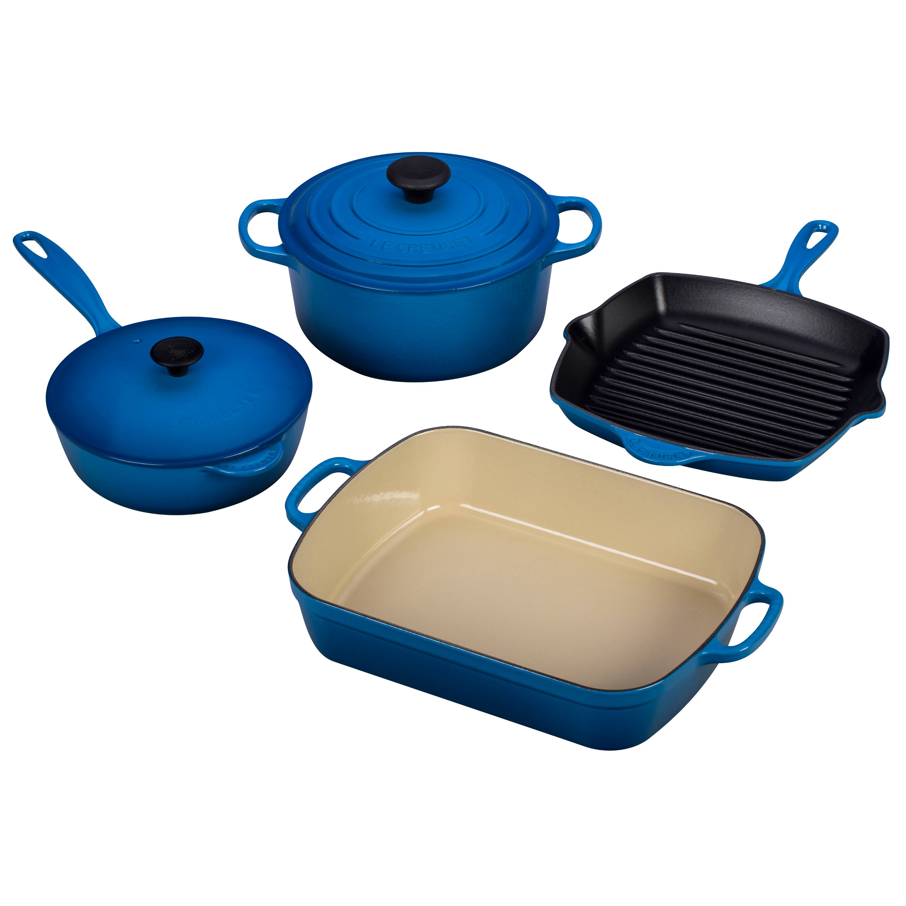 Le Creuset 6-Piece Signature Cast Iron Cookware Set - Marseille
