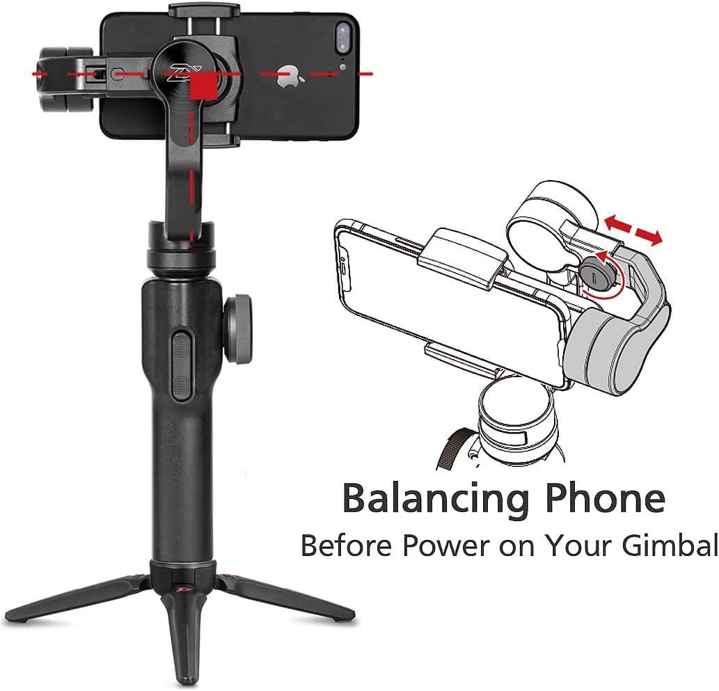 Zhiyun Smooth 4 [Official] Handheld Smartphone Gimbal (with Tripod), Black