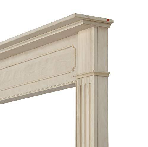 Pearl Mantels Williamsburg 56 inch Fireplace Mantel Unfinished
