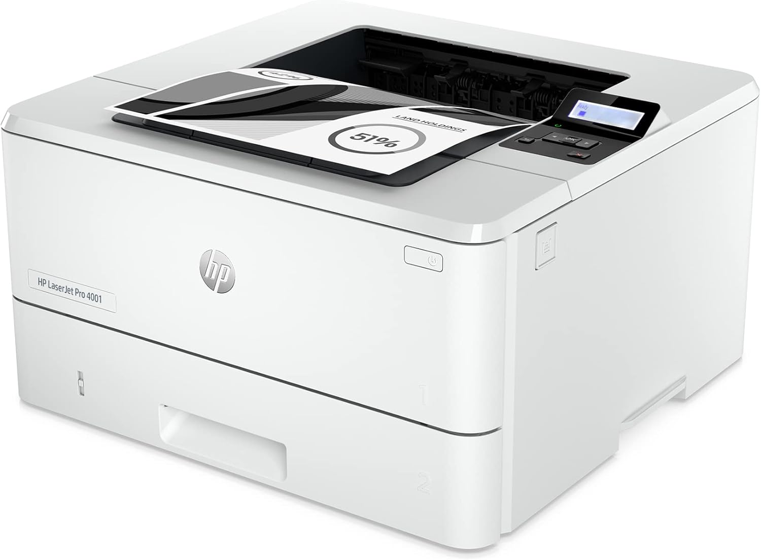 HP LaserJet Pro 4001ne Black & White Printer with HP+ Smart Office Features