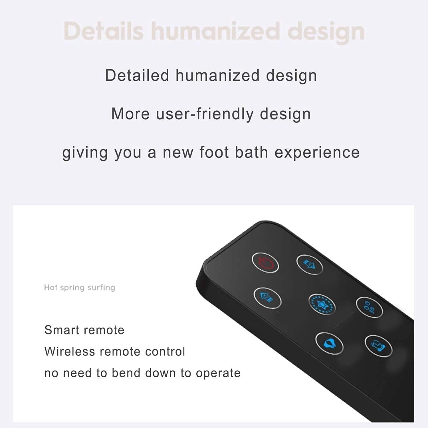 Foot Spa Bath Massager, Foot Spa Bath Massager with Heat, Bubble Jets and 6 Electric Long Massage Rollers, Pedicure Stone Soak Tub Home Bucket Heating Foot shiatsu-spa Machine Relax Foot Pressure