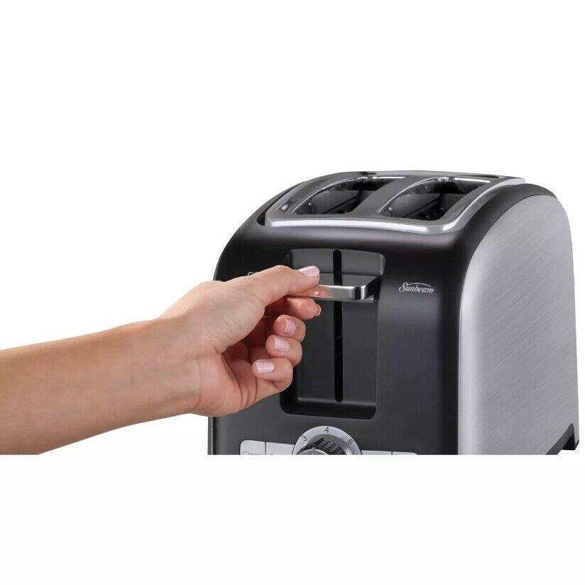 Sunbeam 2 Slice Wide-Slot Toaster - Brushed Stainless Steel