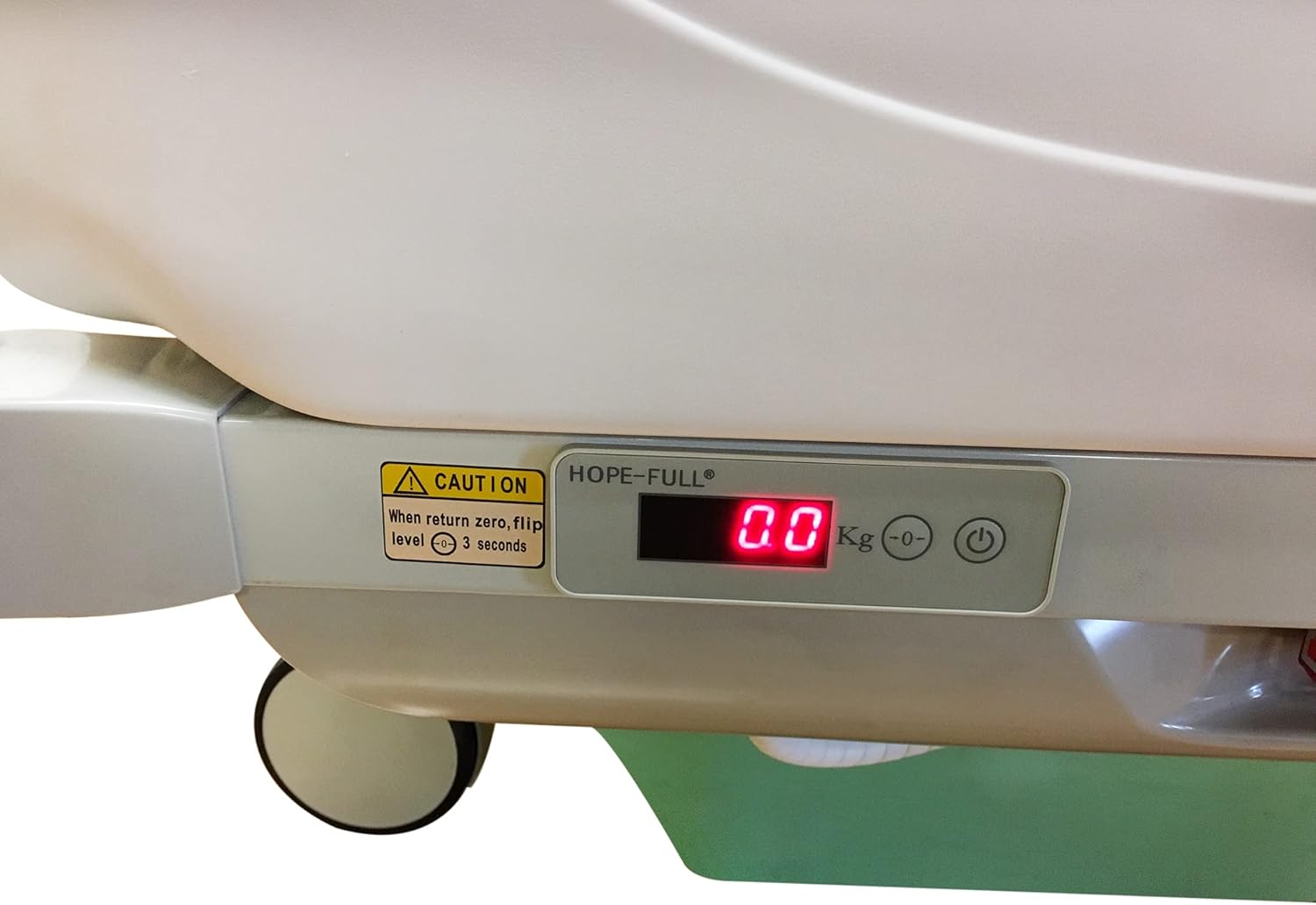 Hopefull EZ-Turn Multi-Functional ICU Electric Hospital Bed (5 Functions Plus Lateral Tilting and Rotation, LINAK Motor and Control System, Central Locking System, Integrated Scale, Foot Control Pads