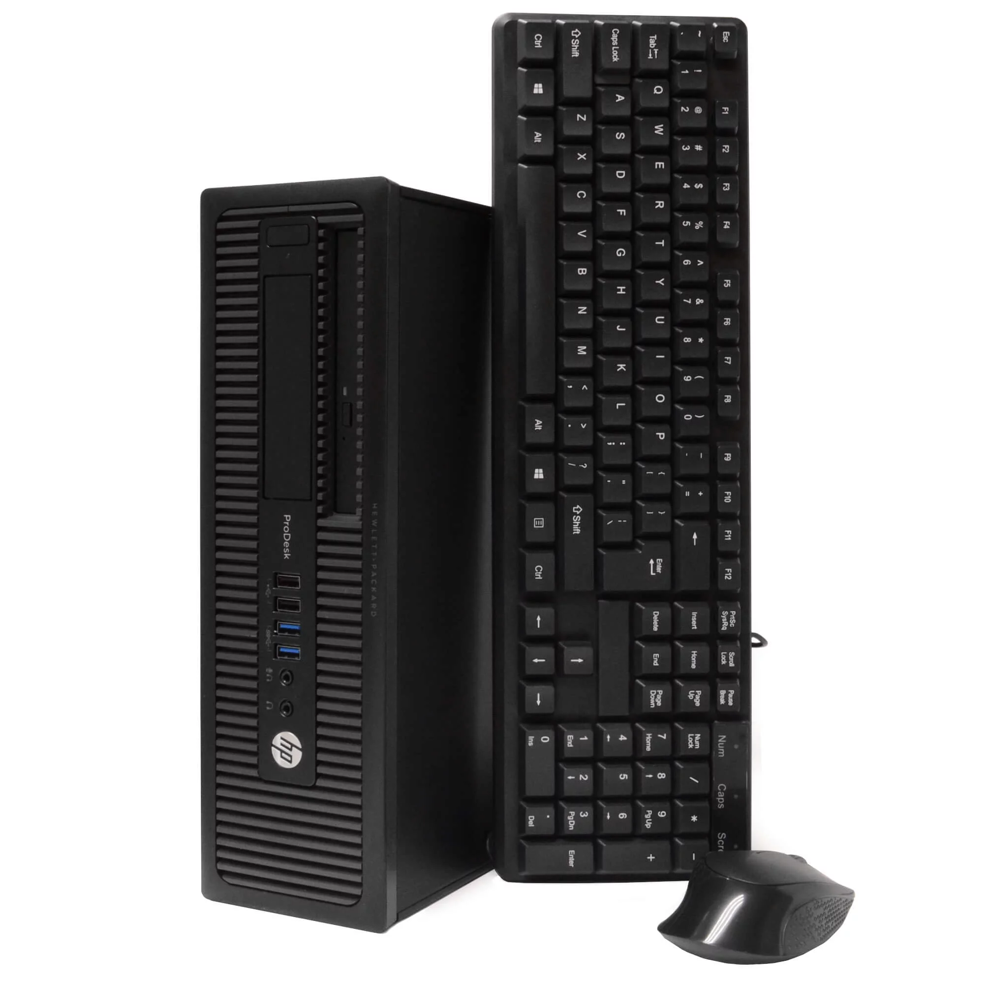 Pre-Owned HP ProDesk 600G1 Desktop Computer PC, Intel Quad-Core i5, 240GB SSD, 16GB DDR3 RAM, Windows 10 Home, DVD, WIFI, 22in Monitor, USB Keyboard and Mouse (Refurbished: Good)