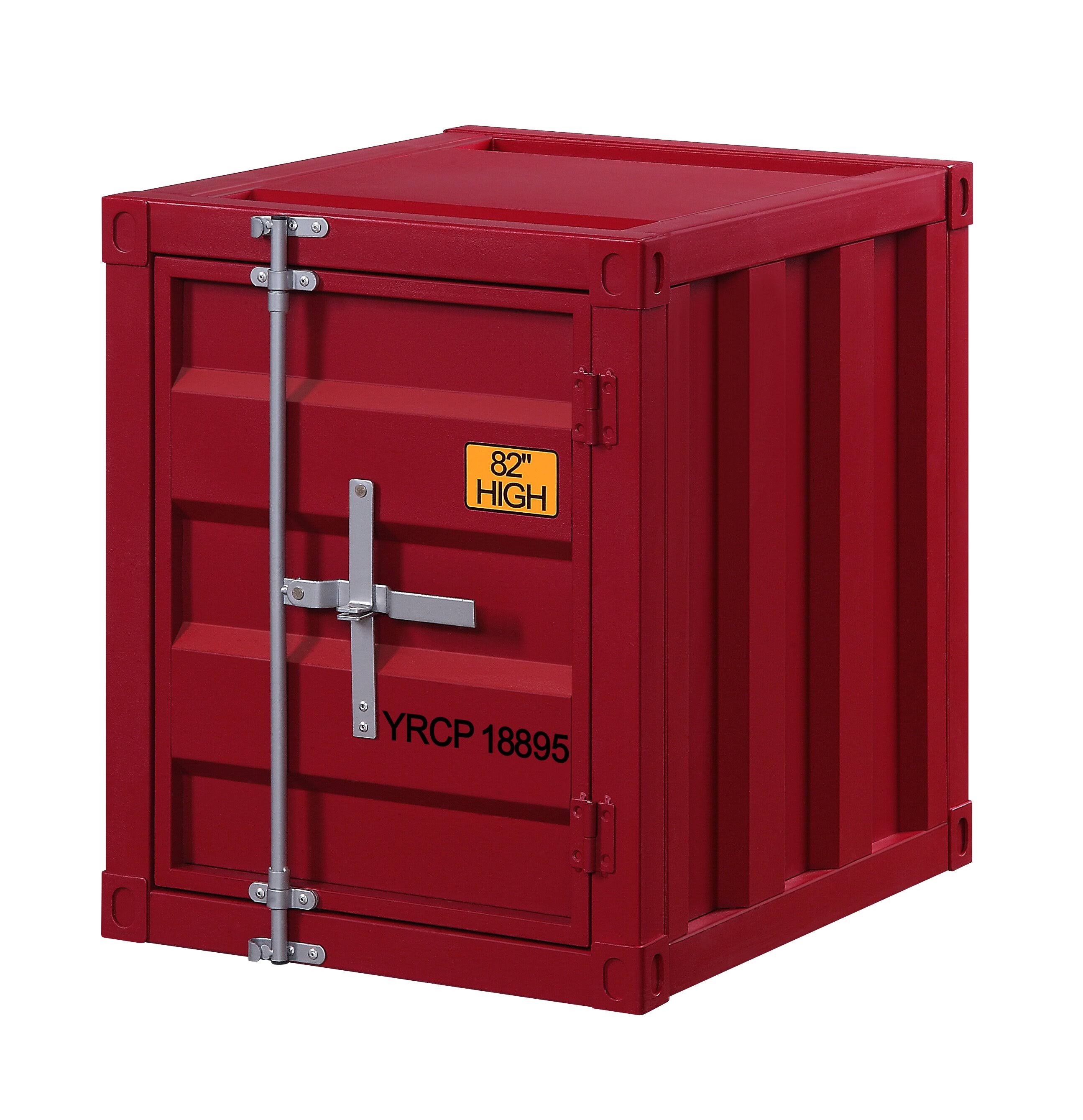 Acme Cargo End Table Red