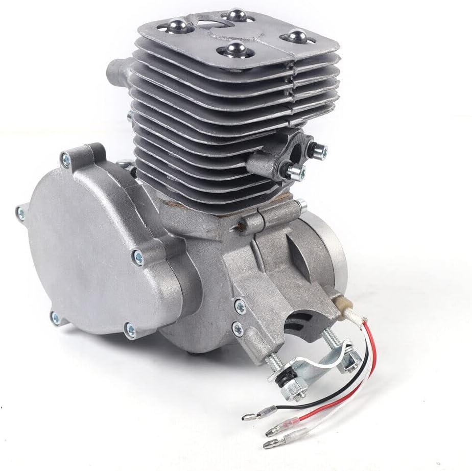 100cc Bicycle Motor Kit Bike Motorized 2 Stroke Petrol Gas Engine Full Set 44 Tooth Sprocket Motorized Full Set Upgraded Bicycle Motor Kit for 26 inch/28 inch Bikes