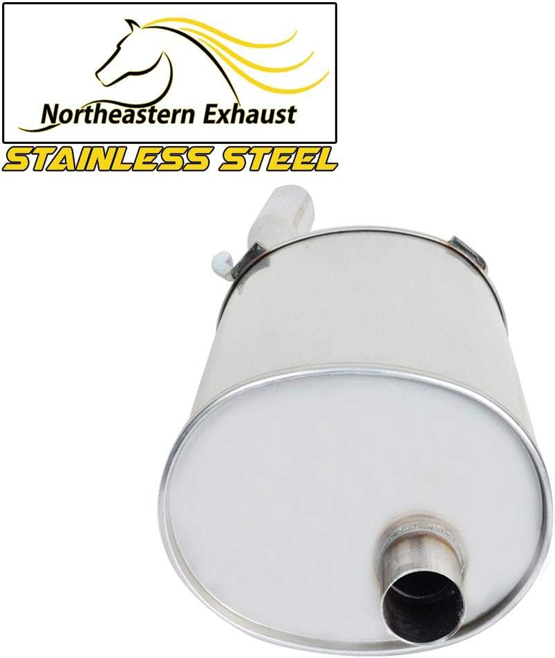 Stainless Steel Resonator Muffler Pipe Exhaust System Kit Fits 2006-2011 Chevy Impala