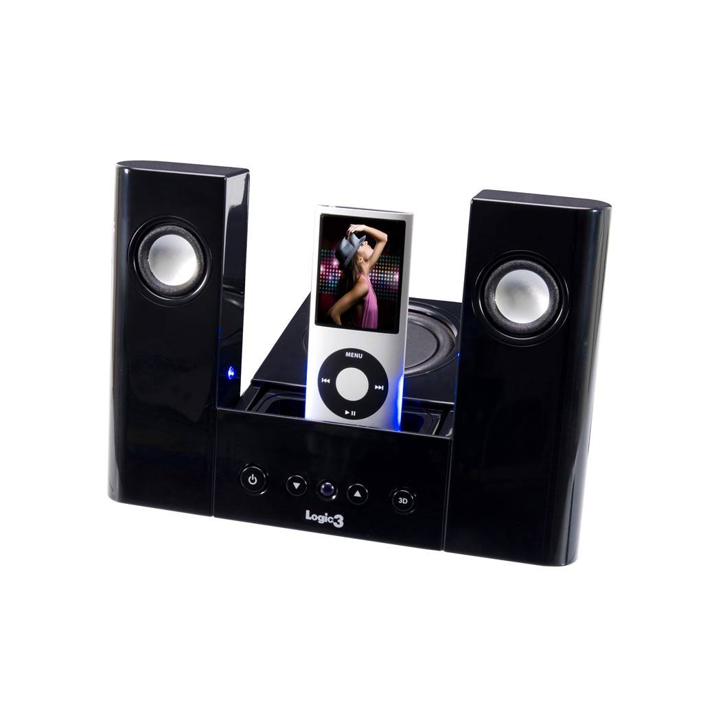 Logic3 Istation7 iPod Speaker System (Black)