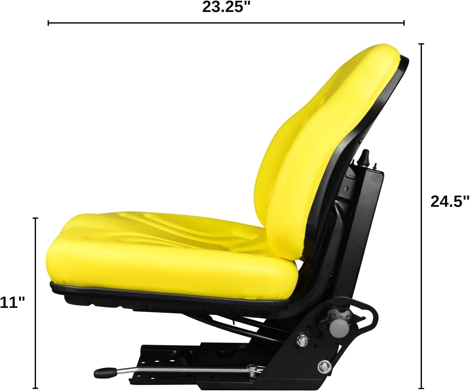 TRAC SEATS Yellow Suspension Seat for John Deere 5103 5200 5203 5210 5220 6110 6200 6210 6300 6310 6400 6410 6500 Open Cab Tractor