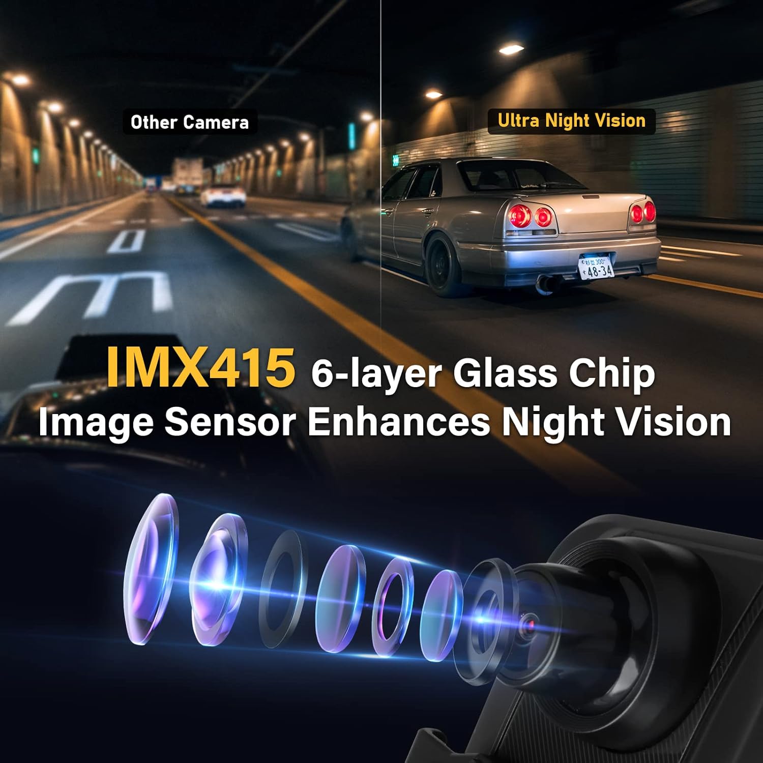 Upgraded UHD 4K Mirror Dash Cam Rear View Mirror Camera Rearview Dash Cam Front and Rear Rearview Mirror Backup Camera Dual Dash Cam w Hardwire Kit 24H Parking Monitor G Sensor HDR Parking Assistance