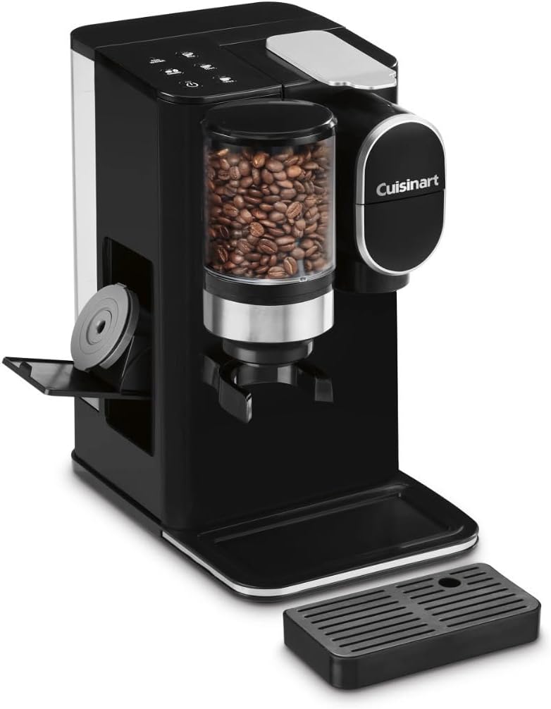 Cuisinart DGB-2 Grind and Brew Single-Serve Brewer with Coffee Canister with Measuring Spoon and Stainless Steel Tumbler Bundle (3 Items)