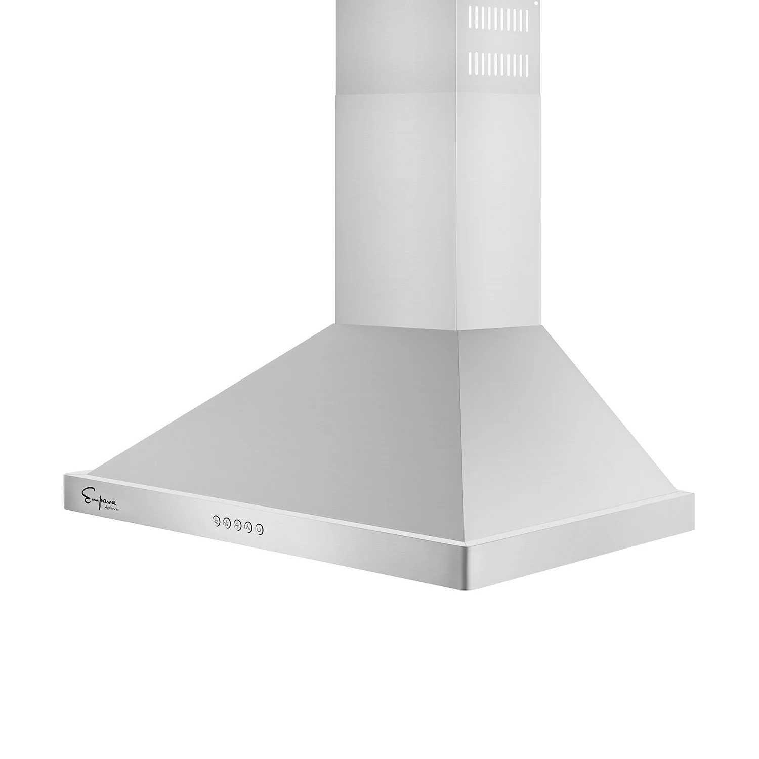 30 in. 400 CFM Ducted Kitchen Wall Mount Range Hood with Light in Stainless Steel