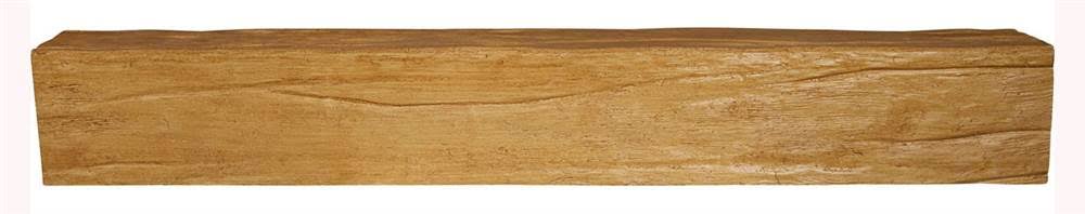 Ekena Millwork BMRW3C0040X060X216PP 4x22W x 6x22H x 18&L 3-Sided (U-beam) Riverwood Endurathane Faux Wood Ceiling Beam, Natural