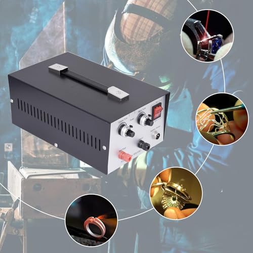 Jewelry Spots Welder for 0.1MM-0.8 MM- 110V Portable Spots Welding Machine Adjustable Welding Power| Jewelry Welder Spots Welder Pulse Argons Arc Jewelry Welder Jewelry Spots Welding Tool