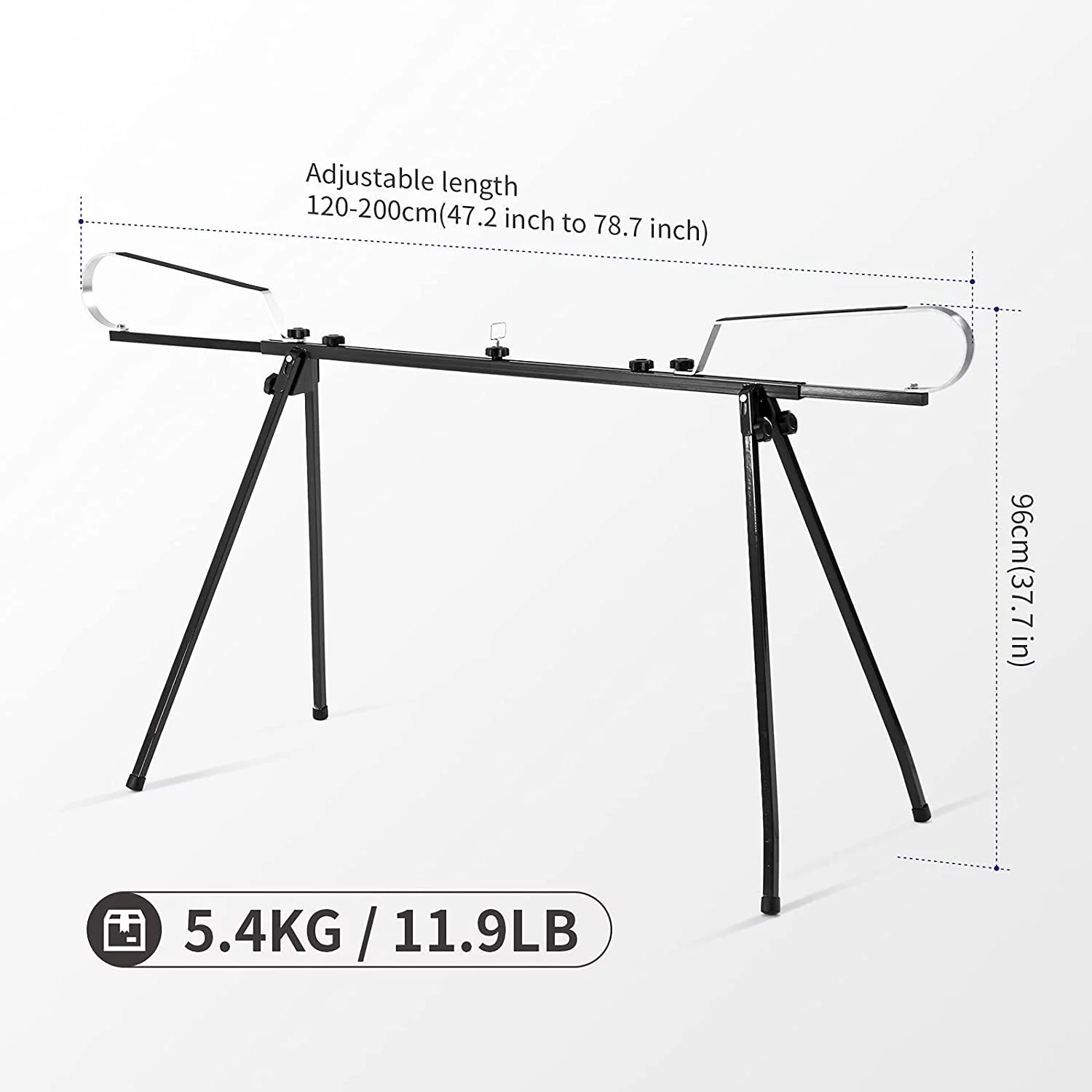 XCMAN Cross Country Nordic Ski Waxing Single Profile Bench Table with Foldable Legs for Traveling,Adjustable Waxing Profile Length 47.2 to 78.7inch