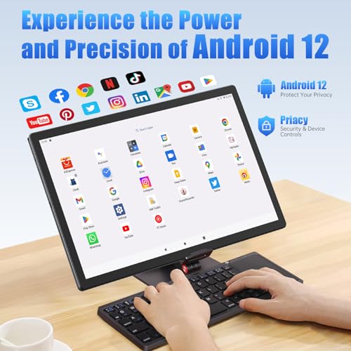 Tablet 14 Inch Android 13 Tablet, Large Tablet with 1200P IPS HD Big Screen, 8Core, 6GB+128GB, Wi-Fi 5, Max 256G TF Card Support, 10000mAh All-Day Battery Life, 5MP + 32MP Cameras-Space Gray