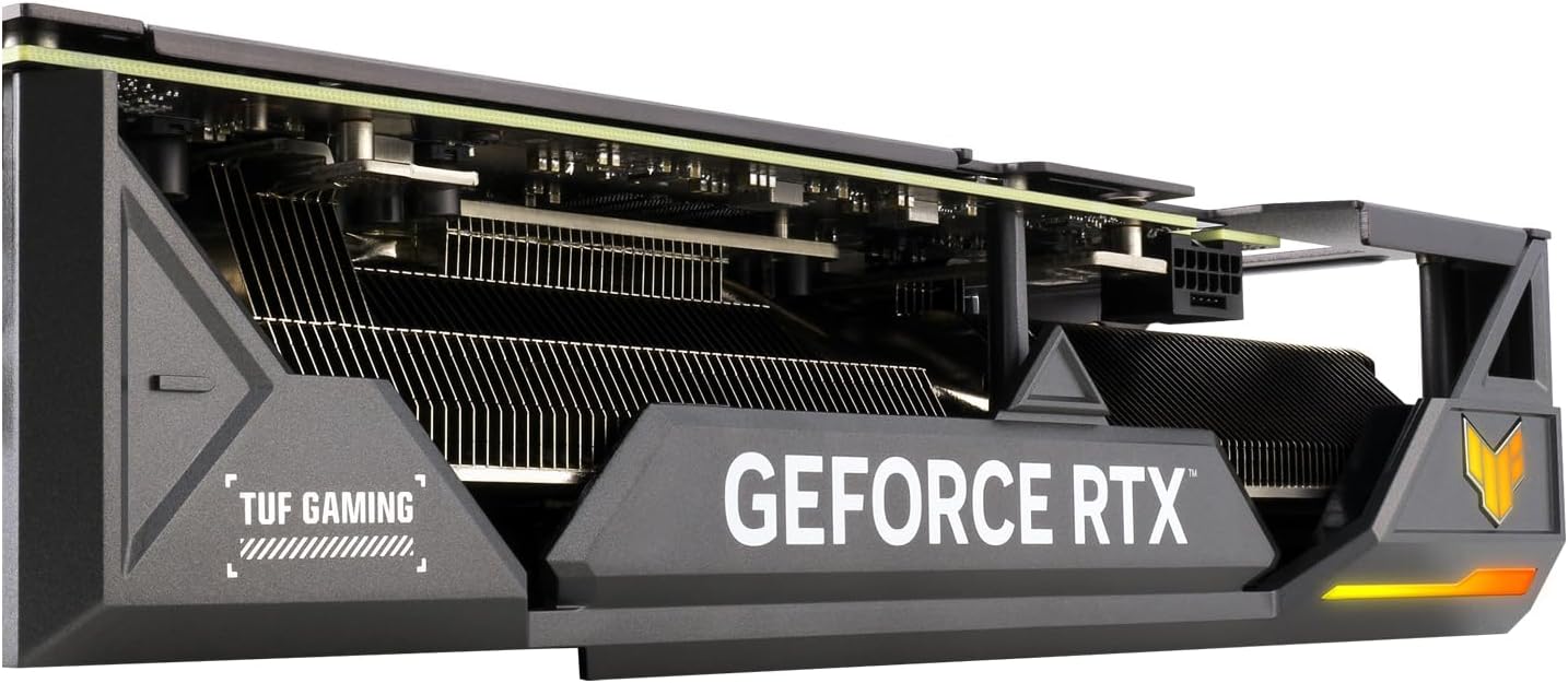 ASUS TUF Gaming GeForce RTX 4070 Ti Super 16GB GDDR6X OC Edition Gaming Graphics Card (NVIDIA GeForce RTX4070Ti DLSS 3, PCIe 4.0, 2X HDMI 2.1a, 3X DisplayPort 1.4a, TUF-RTX4070TIS-O16G-GAMING, Black)