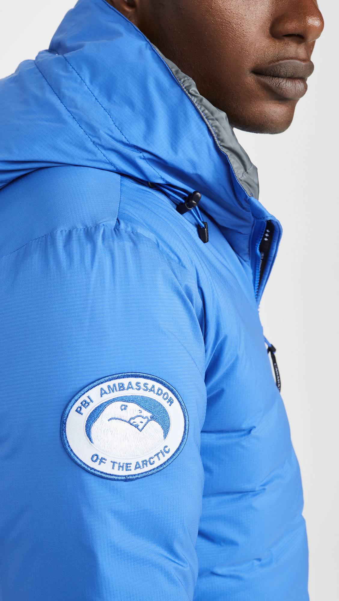Canada Goose Lodge Hooded Down Jacket Royal PBI Blue