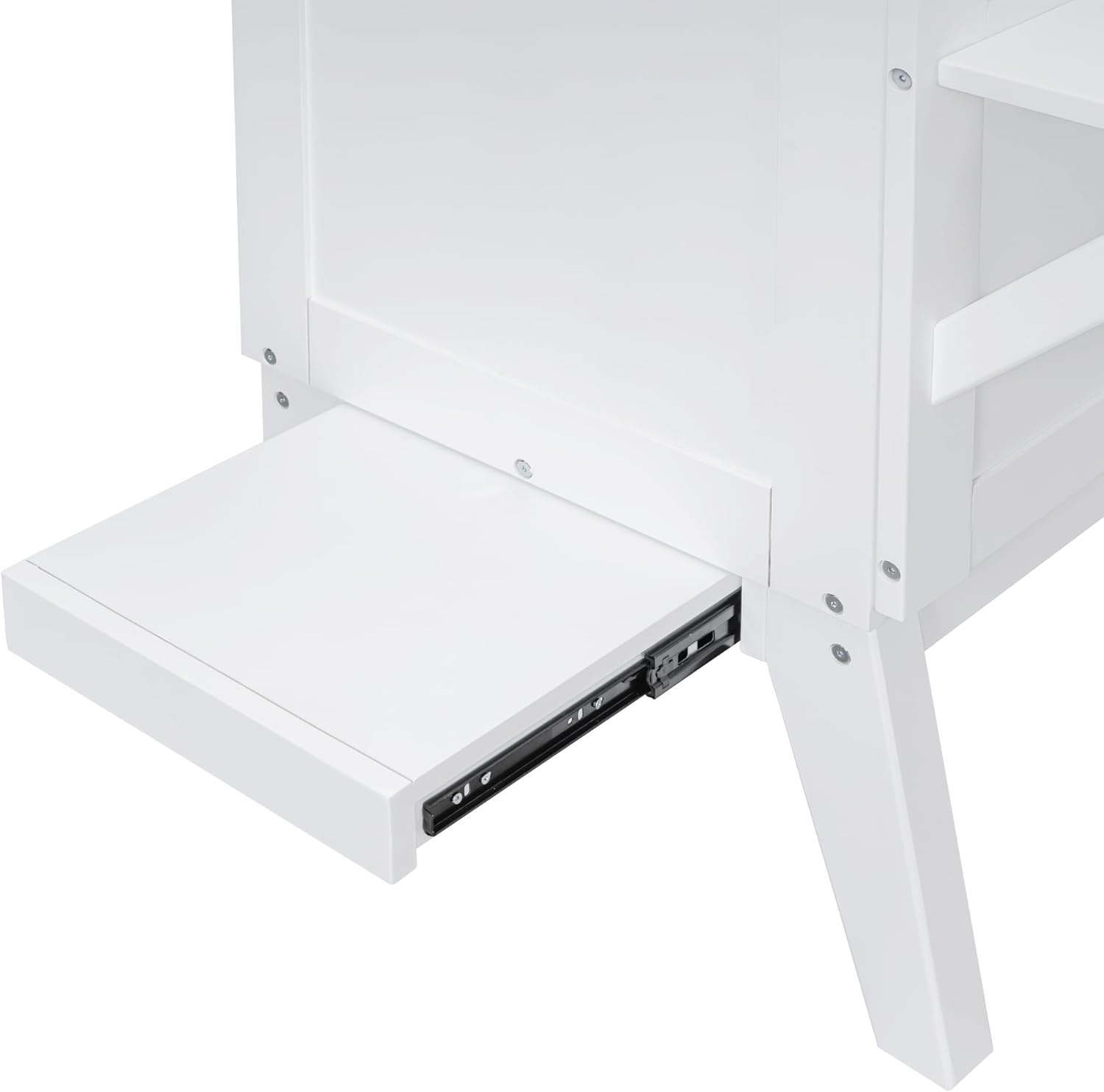 Murphy Bed Queen with Desk Board and Removable Shelves,Wooden Murphy Bed Cabinet with Charging Station, Space-Saving Modern Murphy Cube Wall Bed for Guest Room Home Office, White