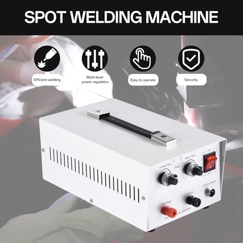 Jewelry Spots Welder for 0.1MM-0.8 MM- 110V Portable Spots Welding Machine Adjustable Welding Power| Jewelry Welder Spots Welder Pulse Argons Arc Jewelry Welder Jewelry Spots Welding Tool