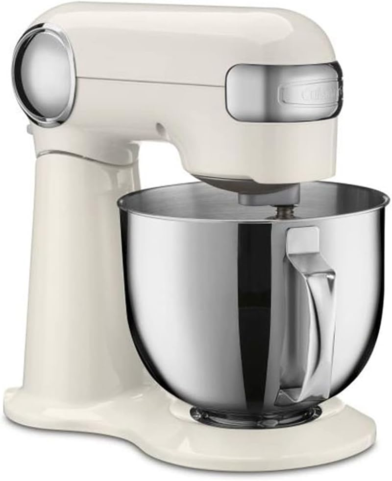 Cuisinart SMD-50CRM Precision Pro 5.5-quart Digital Stand Mixer Coconut Cream Bundle with 1 YR CPS Enhanced Protection Pack