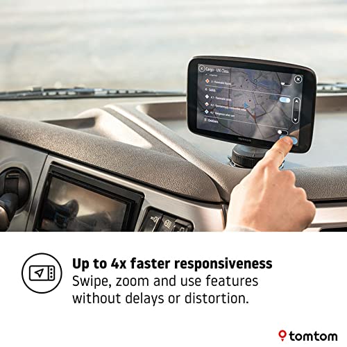 TomTom Truck GPS GO Expert, 7 Inch HD Screen, with Custom Truck Routing and POIs, Traffic Congestion Thanks to TomTom Traffic, World Maps, Live Restriction warnings, Quick Updates via WiFi
