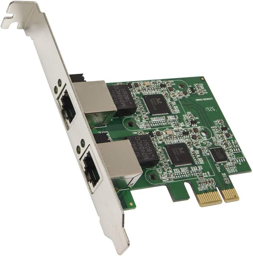 Dual 2.5 Gigabit Ethernet PCI-E Network Expansion Card RJ45 LAN Adapter Low Profile Bracket SD-PEX24066 Pack of 2