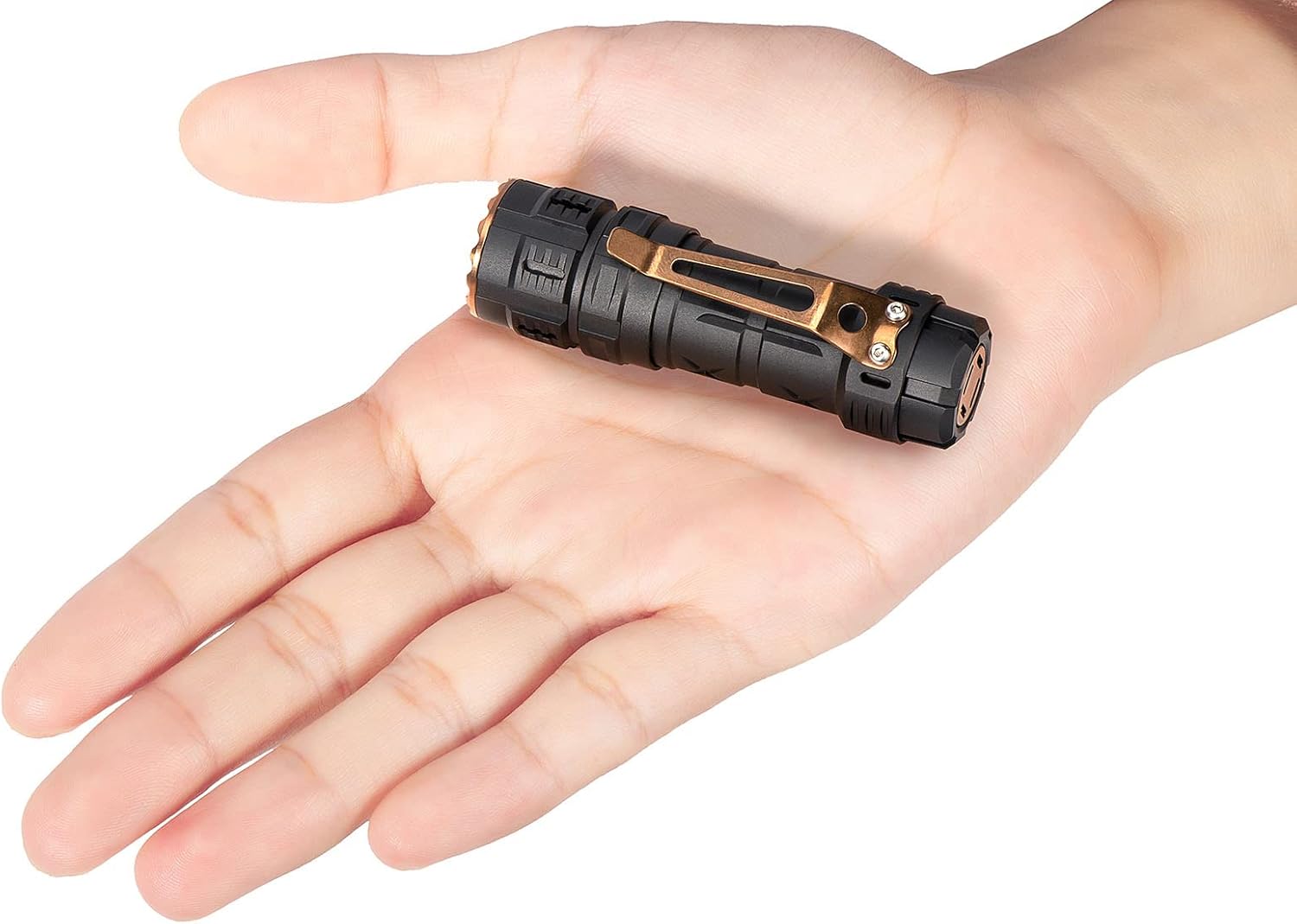 ACEBEAM TK17 EDC Flashlight 2300 Lumens 146 Meters CRI90+ Slim Pocket Flashlight Equipped with 18350 USB Rechargeable Battery for Camping and Hiking