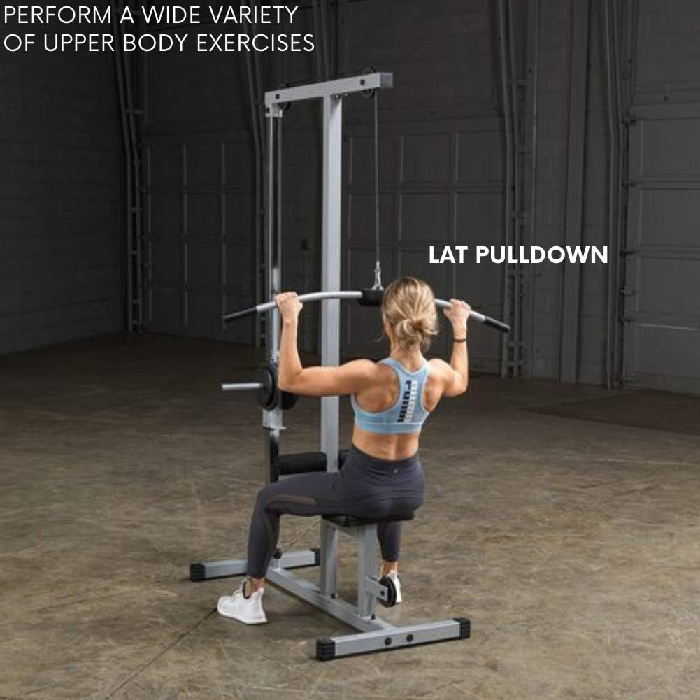 Body-Solid Powerline PLM180X LAT and Low Row Cable Pull Down Machine