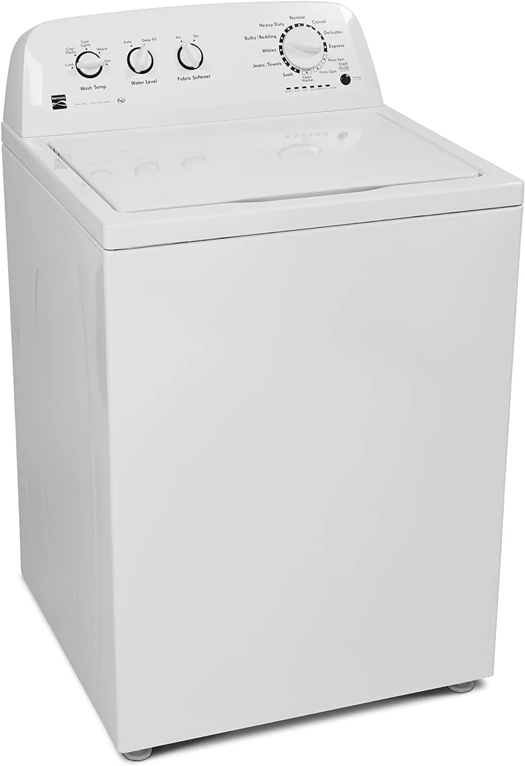 Kenmore 02620362 Top-Load Washer with Triple Action Agitator, 3.8 Cu. ft. Capacity
