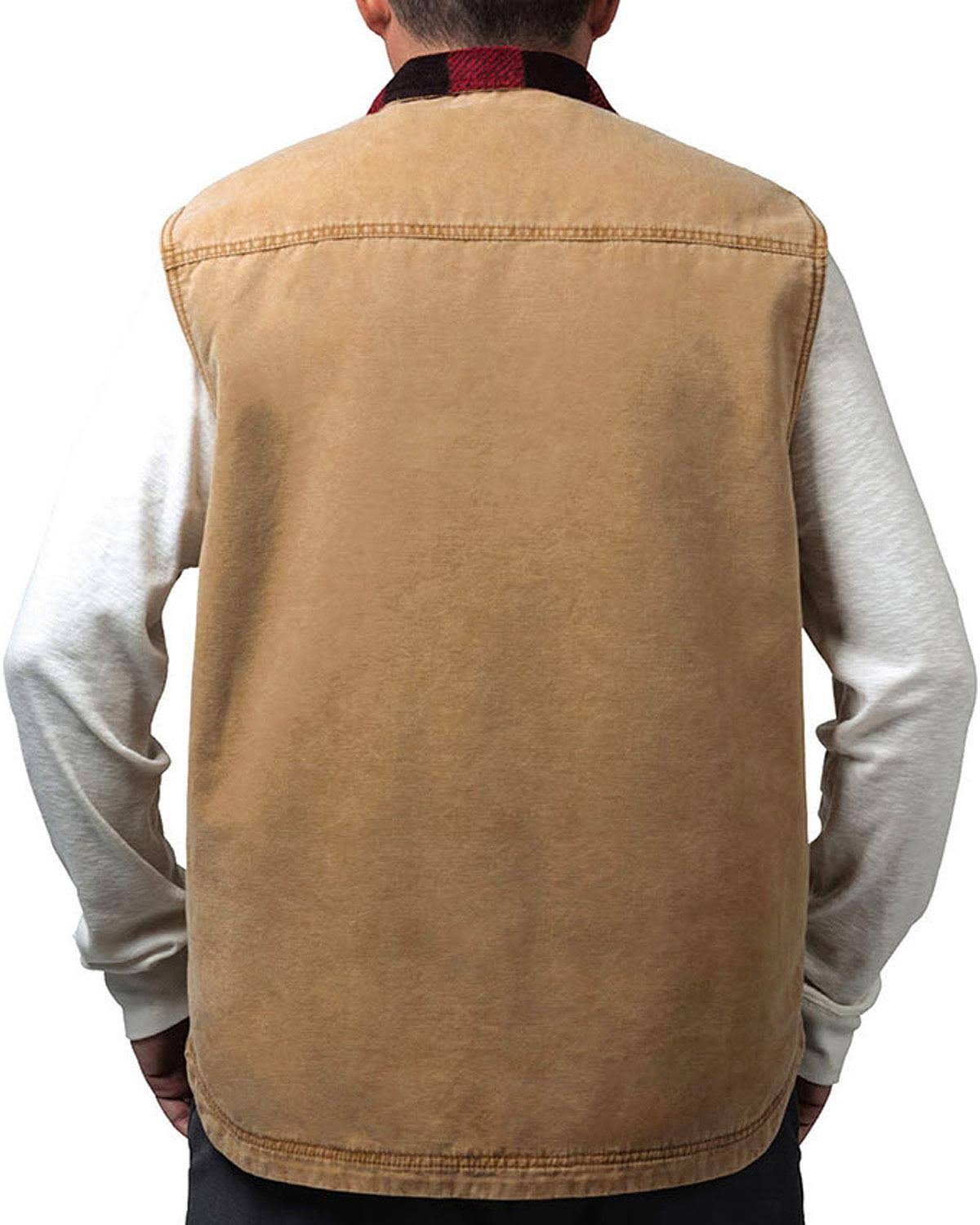 Walls Men&s Pecos Duck Vest - Vintage Pecan
