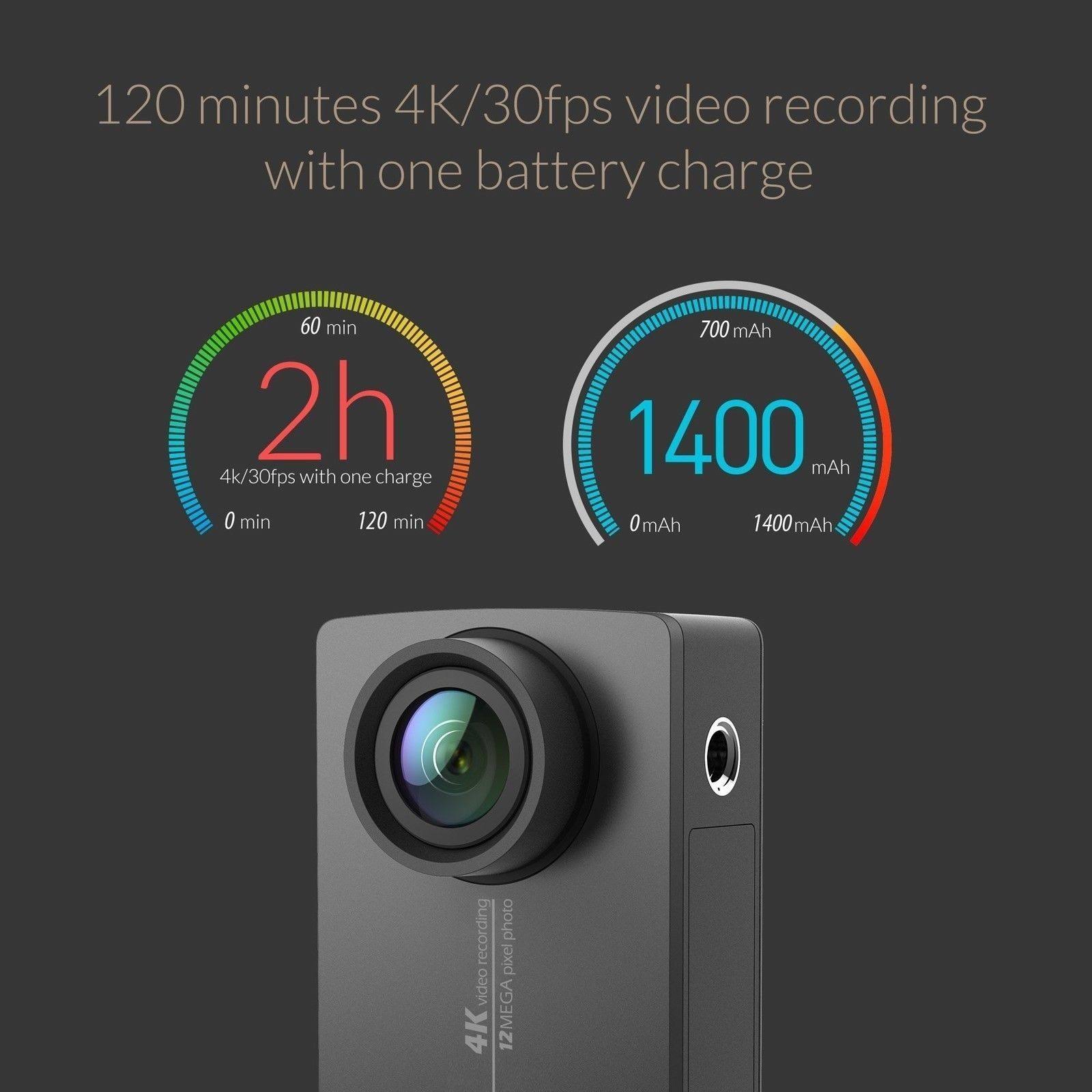 YI 4K Action Camera 12.0 MP Ultra HD Action Camera - 4K - Night black