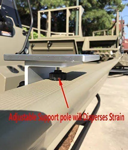 Brocraft Universal Aluminum Downrigger Bracket for Tracker Boat Versatrack System / Lund Sport Trak