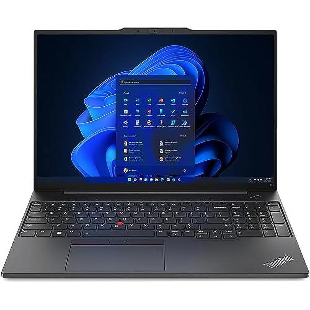 Lenovo ThinkPad E16 Gen 1 16.0" 60Hz IPS Business Laptop (AMD Ryzen 5 7530U 6-Core, 12GB RAM, 2TB PCIe SSD, AMD Radeon, Fingerprint, WiFi, Bluetooth, Webcam, Ethernet LAN (RJ-45, Win 10 Pro) w/Hub