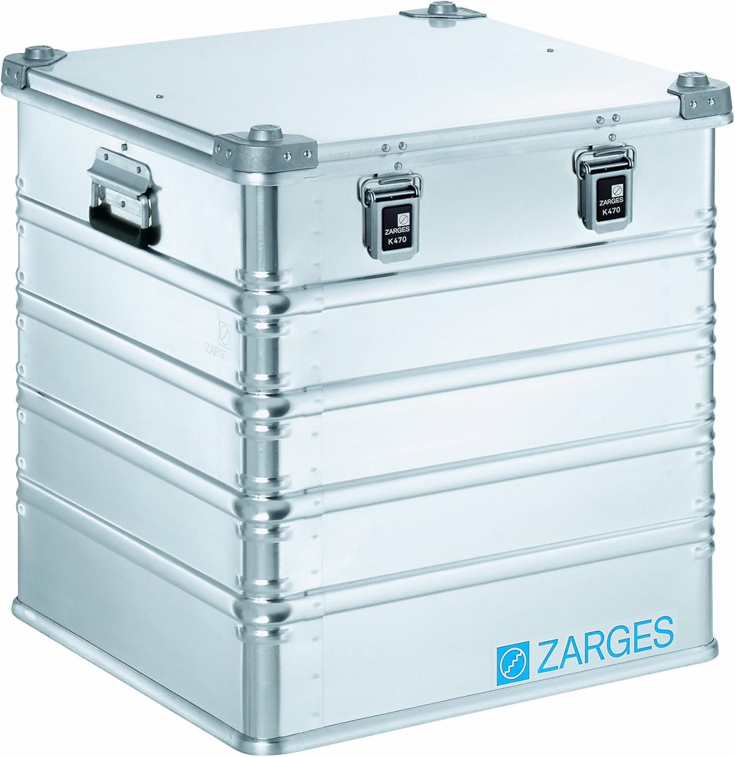 Zarges?K470 Aluminum Hard Protective Carrying Case, Portable Stackable Storage, Customizable Safe Lock Box, Dust and Water Resistant (44.1 x 28.3 x 18.9 Inches)