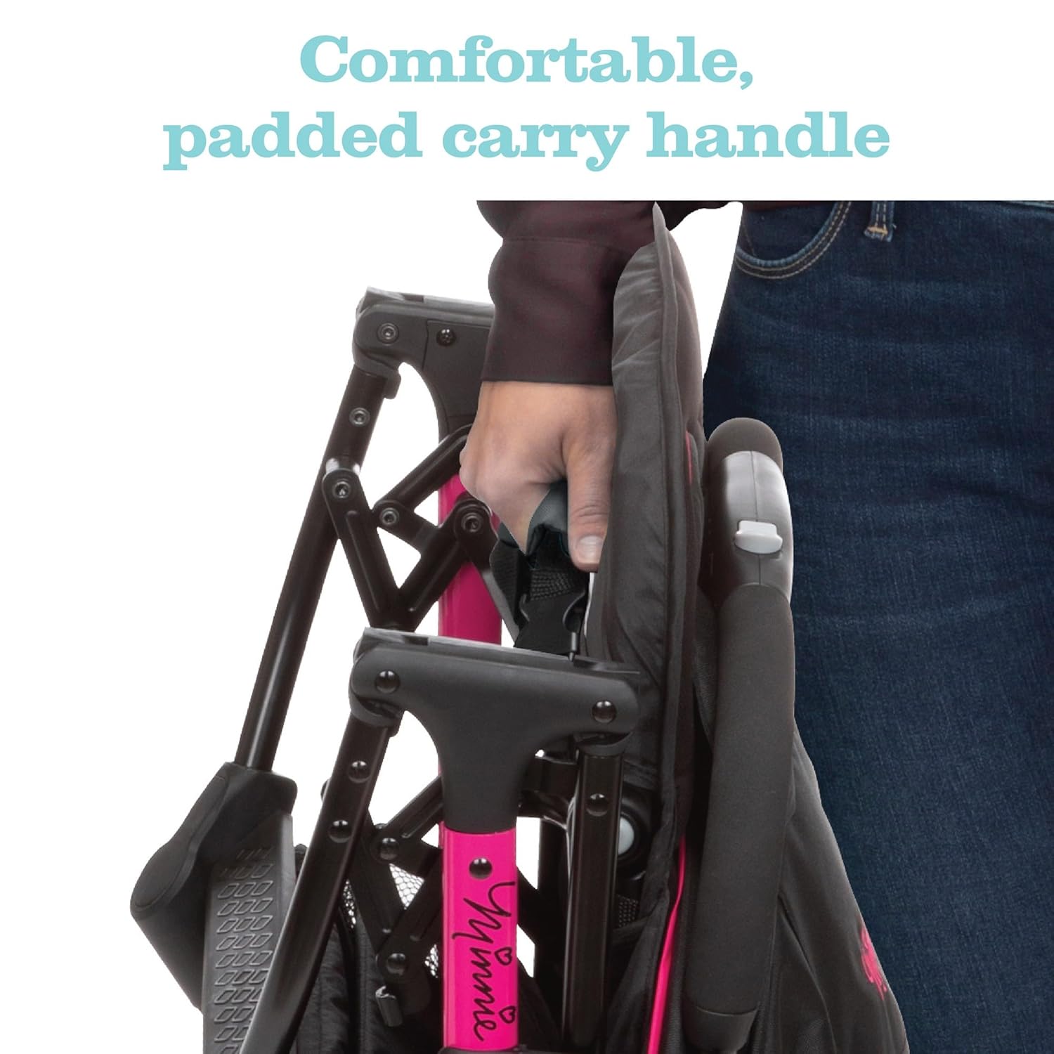 Disney Minnie Mouse Teeny Ultra Compact Stroller, Let's Go Minnie!