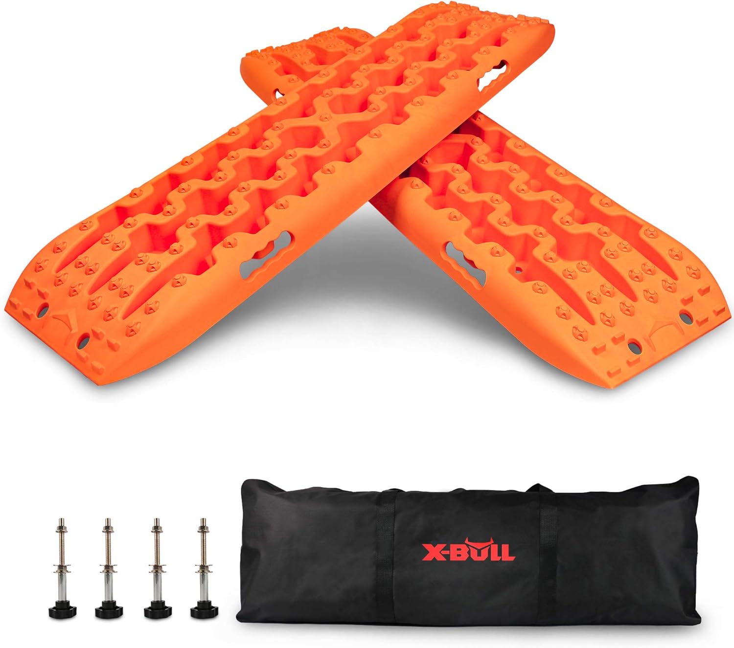 X-BULL New Recovery Traction Tracks Sand Mud Snow Track Tire Ladder 4WD (Yellow, 3gen)