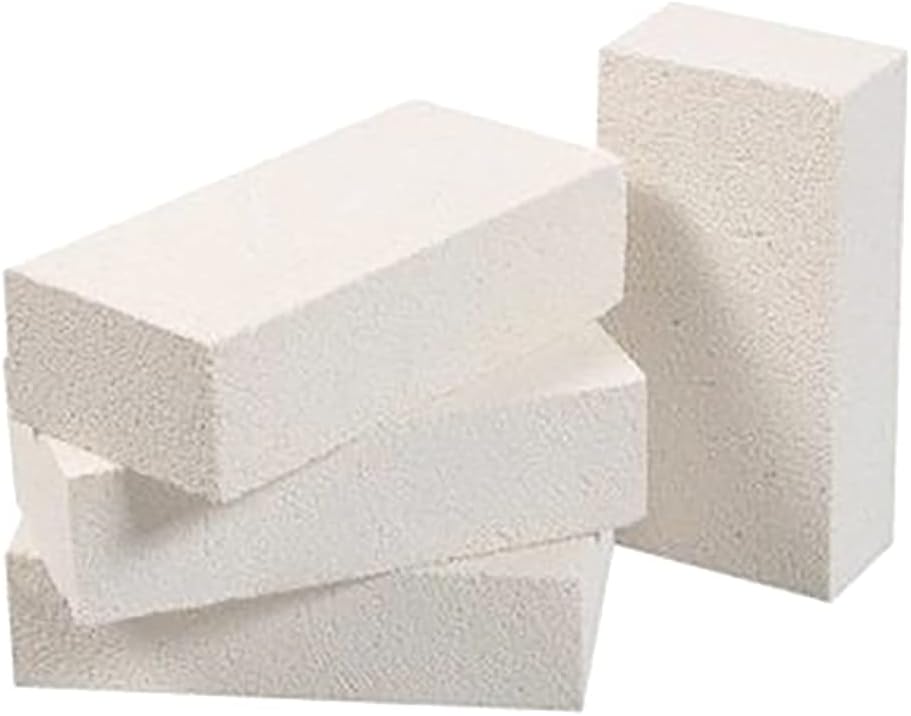 Fengqiwu Insulating Fire Brick - Withstand a Temperature of 2300℉/ 1260℃ of Fire Brick, for Kilns, Forges, Metal Clay Firing, Jewelry Soldering, Furnace, 9&ldquo; x 4.5&rdquo; x 2.5&ldquo;, Pack of 4