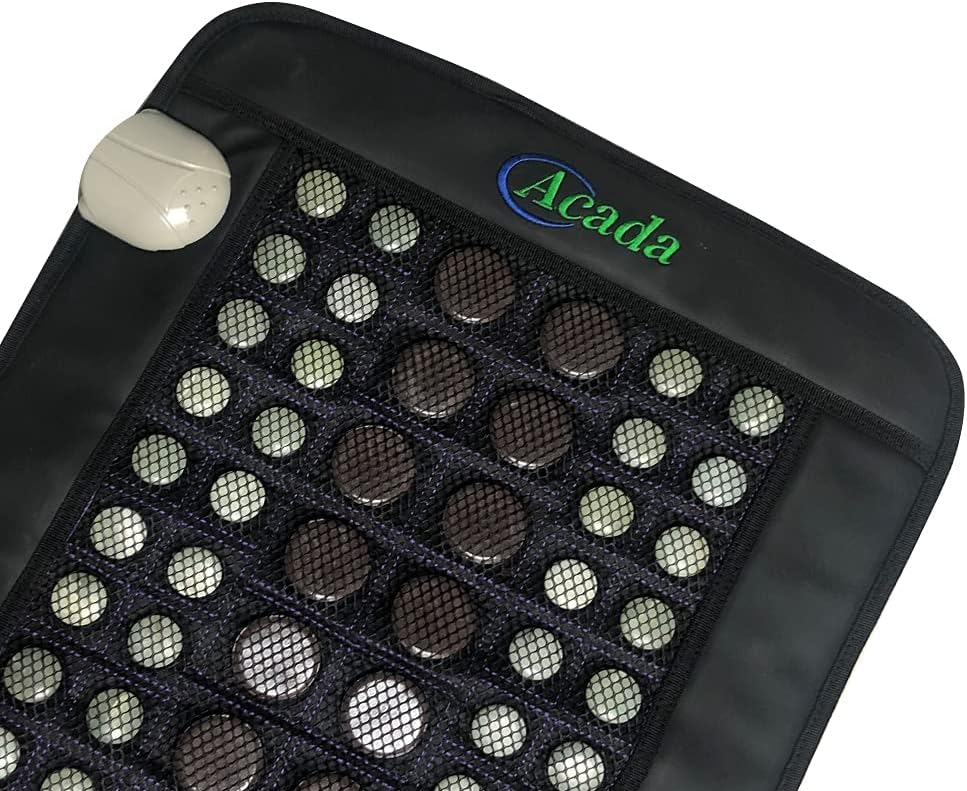 Acada Far Infrared Heating Pad - Jade Tourmaline Hot Stone Pad - Infrared Heating Pad (31x21)