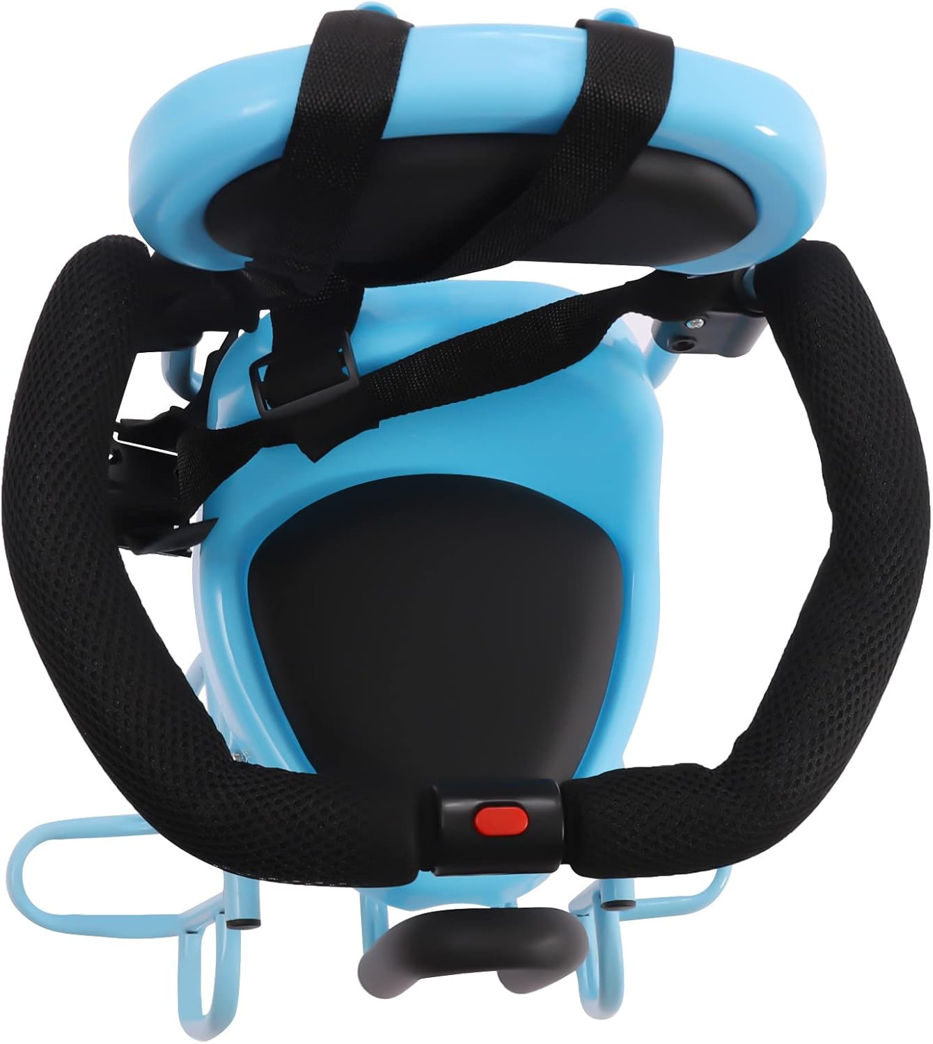 Rear Mounted Child Bike Seat Replacement Kids Bicycle Rear Seat Chair with Guardrail, Baby Child Kids Bicycle Bike Carrier MTB Road Bike Safety Bicycle Seat Bike Rear Kids Saddle with Foot Pedal
