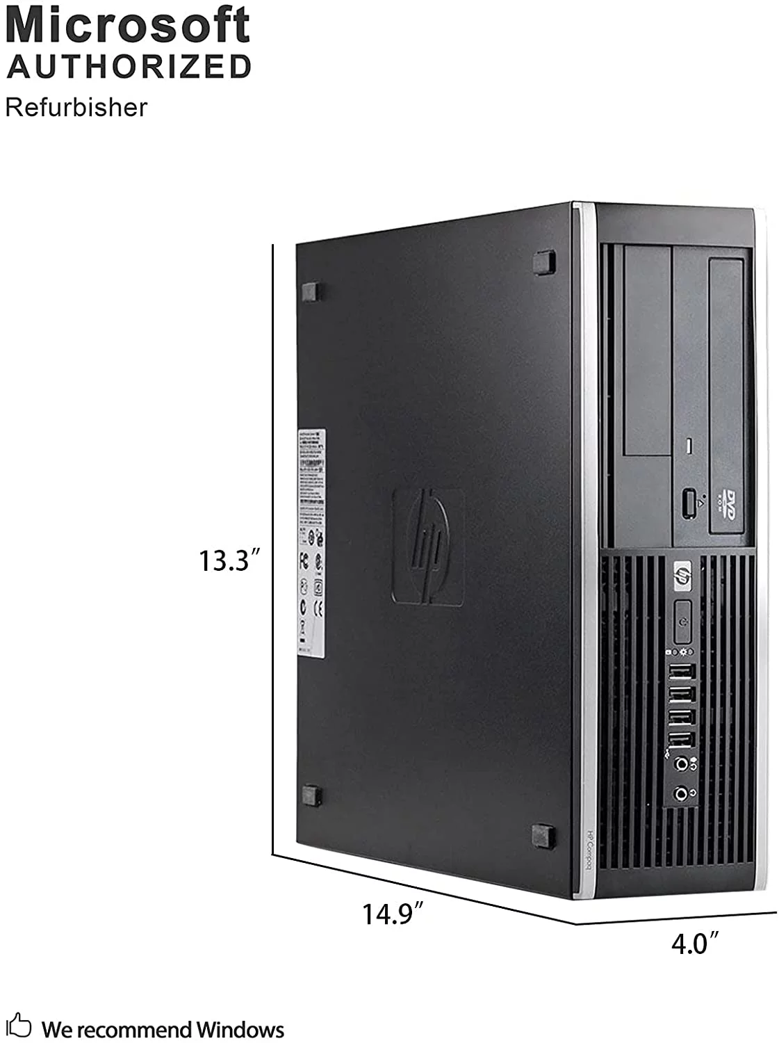 Pre-Owned Fast HP 8200 Desktop Computer Tower PC Intel Quad-Core i5 3.2GHz Processor 4GB RAM 2TB Hard Drive Windows 10 Pro 64bit with a 17" LCD Monitor Keyboard and Mouse (Refurbished: Like New)
