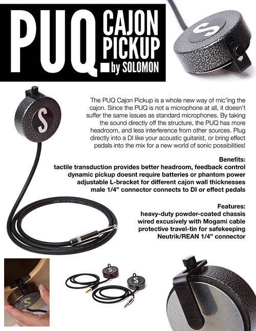 Solomon PUQ Cajon Pickup Microphone – Bronze