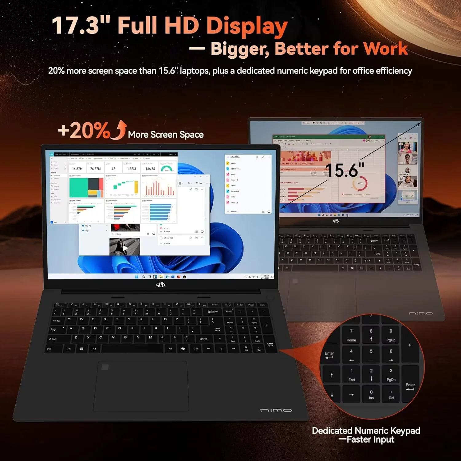 17.3" Gaming-Laptop, AMD Ryzen 7 7735HS (8C/16T, Beats i7-12650H) 64GB DDR5 RAM 1TB SSD Computer with Radeon 680M, 100W Type-C, WiFi-6E, 75Wh Battery, Fingerprint, Backlit Keyboard for Business