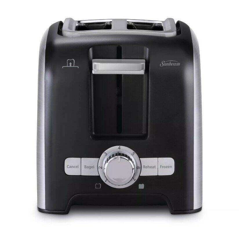 Sunbeam 2 Slice Wide-Slot Toaster - Brushed Stainless Steel