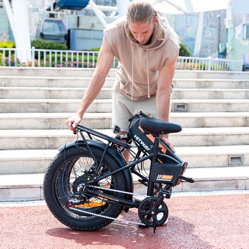 Electric Bike for Adults 20" x4.0 Fat Tire Electric Bicycle with 750W Motor, Foldable Ebkie with 48V 12AH Removable Battery E Bike Long Range 20-55mile with 7 Gears, UL2849 Certified