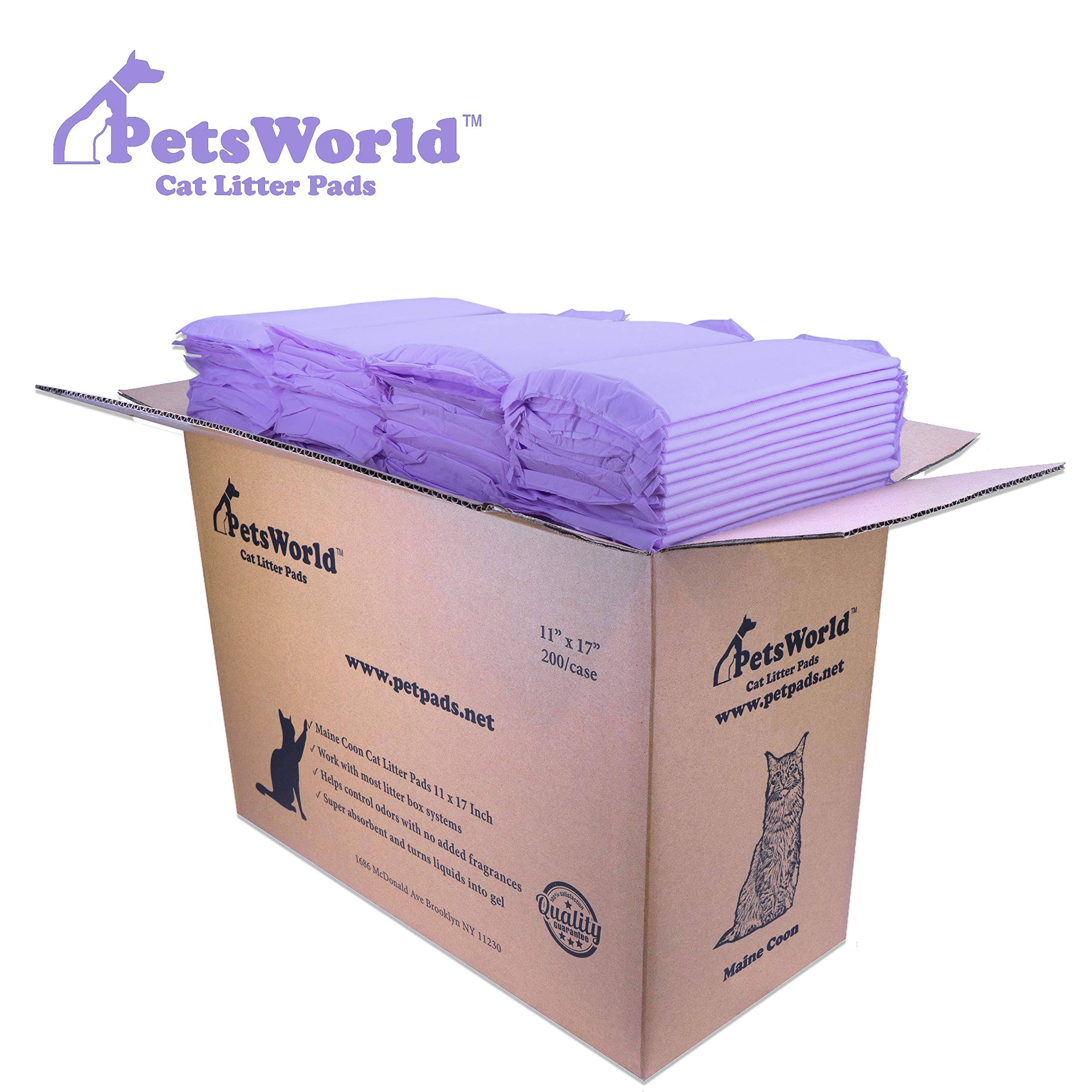 Petsworld Cat Litter Pads for Breeze Tidy, 200-Count