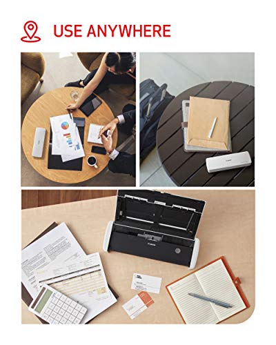 Canon imageFORMULA R10 - Portable Document Scanner, USB Powered, Duplex Scanning, Document Feeder, Easy Setup, Convenient, Perfect for Mobile Users